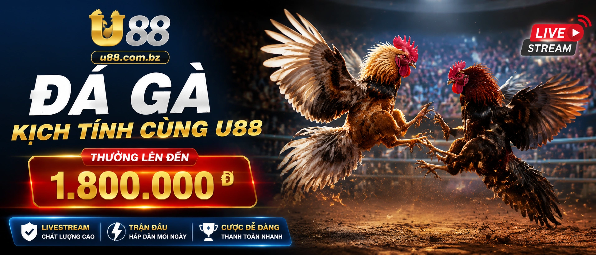 Casino U88 – Live Casino, Nổ Hũ, Bắn Cá banner